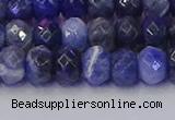 CRB1857 15.5 inches 5*8mm faceted rondelle sodalite beads