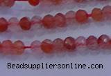 CRB1860 15.5 inches 2*3mm faceted rondelle south red agate beads