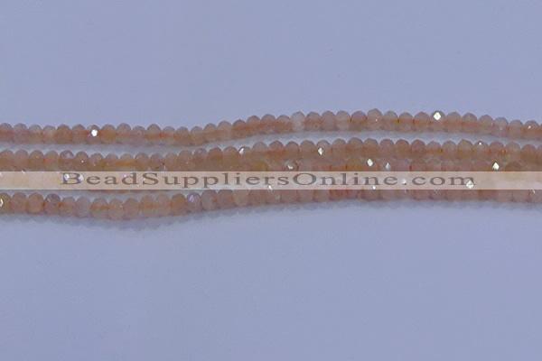 CRB1867 15.5 inches 2.5*4mm faceted rondelle moonstone beads