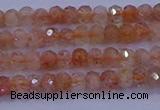 CRB1872 15.5 inches 2*3mm faceted rondelle sunstone beads