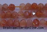 CRB1873 15.5 inches 2.5*4mm faceted rondelle sunstone beads