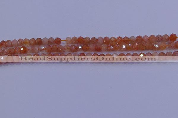 CRB1873 15.5 inches 2.5*4mm faceted rondelle sunstone beads