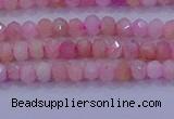 CRB1875 15.5 inches 2*3mm faceted rondelle pink opal beads