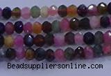 CRB1887 15.5 inches 2*3mm faceted rondelle tourmaline beads