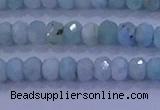 CRB1895 15.5 inches 3*5mm faceted rondelle larimar beads