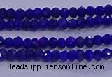 CRB1909 15.5 inches 2*3mm faceted rondelle lapis lazuli beads