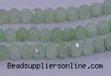 CRB1913 15.5 inches 2.5*4mm faceted rondelle green opal beads