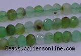 CRB1916 15.5 inches 2.5*4mm faceted rondelle Australia chrysoprase beads