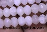 CRB1966 15.5 inches 4*6mm faceted rondelle white moonstone beads