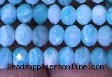 CRB1986 15.5 inches 3*5mm faceted rondelle amazonite gemstone beads