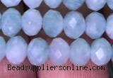 CRB1987 15.5 inches 4*6mm faceted rondelle amazonite gemstone beads