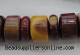 CRB199 15.5 inches 6*18mm - 13*18mm rondelle mookaite gemstone beads