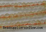 CRB221 15.5 inches 2.5*4mm faceted rondelle citrine gemstone beads