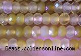 CRB2217 15.5 inches 2*3mm faceted rondelle yellow opal beads