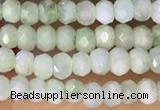 CRB2229 15.5 inches 2*3mm faceted rondelle prehnite beads