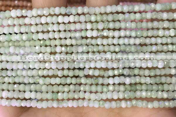 CRB2229 15.5 inches 2*3mm faceted rondelle prehnite beads