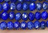 CRB2241 15.5 inches 2*3mm faceted rondelle lapis lazuli beads