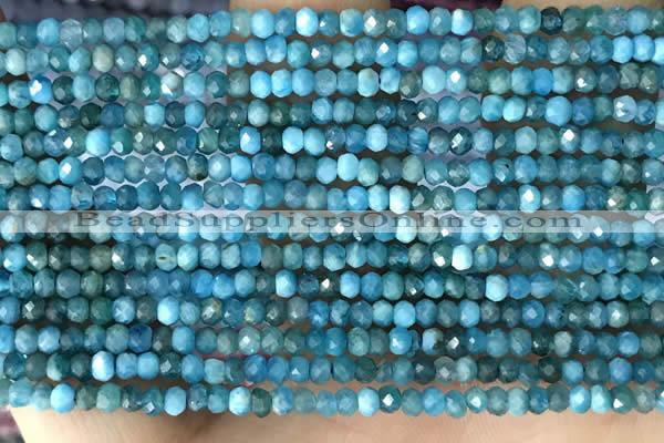 CRB2245 15.5 inches 2*3mm faceted rondelle apatite beads