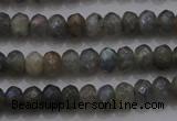 CRB225 15.5 inches 2.5*4mm faceted rondelle AB-color labradorite beads