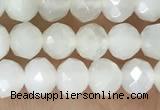 CRB2255 15.5 inches 3*4mm faceted rondelle white moonstone beads