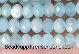 CRB2270 15.5 inches 3*4mm faceted rondelle amazonite beads