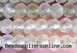 CRB2272 15.5 inches 3*4mm faceted rondelle prehnite beads