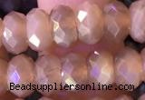 CRB2284 15.5 inches 5*8mm faceted rondelle moonstone beads