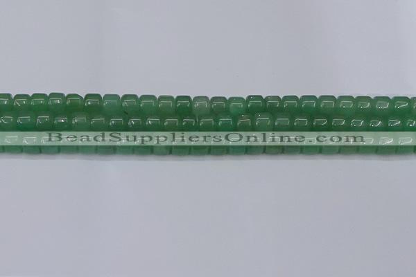 CRB2503 15.5 inches 6*8mm rondelle green aventurine beads