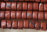 CRB2570 15.5 inches 2*4mm heishi red jasper beads wholesale