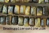 CRB2573 15.5 inches 2*4mm heishi yellow tiger eye beads wholesale