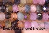 CRB2608 15.5 inches 2*3mm faceted rondelle tourmaline beads