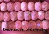 CRB2619 15.5 inches 2*3.5mm faceted rondelle rhodochrosite beads