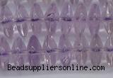 CRB262 15.5 inches 5*12mm rondelle amethyst gemstone beads