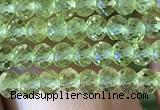 CRB2637 15.5 inches 2*3mm faceted rondelle peridot gemstone beads