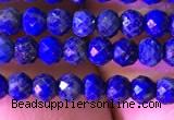 CRB2646 15.5 inches 2*3mm faceted rondelle lapis lazuli beads