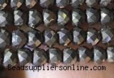 CRB2649 15.5 inches 2*3mm faceted rondelle pyrite beads wholesale