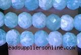 CRB2669 15.5 inches 3*4mm faceted rondelle amazonite beads