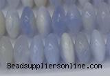 CRB267 15.5 inches 5*12mm rondelle blue chalcedony beads