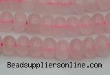 CRB2800 15.5 inches 4*6mm rondelle rose quartz beads wholesale