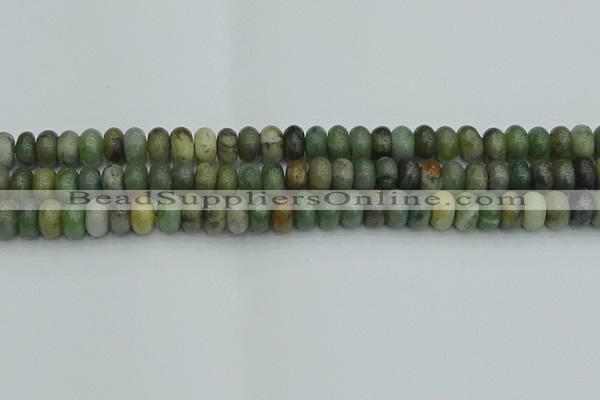 CRB2832 15.5 inches 6*10mm rondelle jade gemstone beads