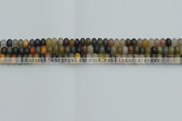 CRB2845 15.5 inches 4*6mm rondelle fancy jasper beads wholesale