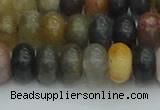 CRB2847 15.5 inches 6*10mm rondelle fancy jasper beads wholesale