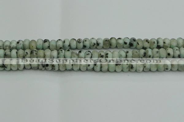 CRB2851 15.5 inches 5*8mm rondelle sesame jasper beads