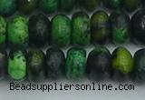 CRB2897 15.5 inches 6*10mm rondelle chrysocolla beads wholesale