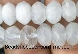 CRB3005 15.5 inches 5*8mm faceted rondelle aquamarine beads