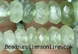 CRB3015 15.5 inches 5*9mm faceted rondelle prehnite beads