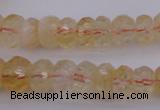 CRB302 15.5 inches 5*8mm - 10*14mm faceted rondelle citrine beads