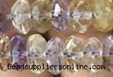 CRB3020 15.5 inches 5*9mm faceted rondelle ametrine beads