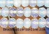 CRB3029 15.5 inches 4*6mm faceted rondelle opal beads wholesale