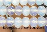 CRB3030 15.5 inches 6*8mm faceted rondelle opal beads wholesale